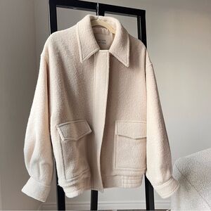 Women's Cream Wool Alpaca Jacket